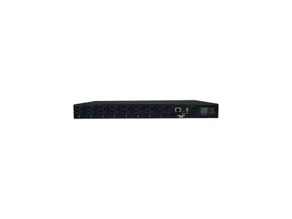 Tripp Lite 1.9 kWatts Single-Phase ATS / Switched PDU with LX Platform Interface, 120V Outlets (16 x 5-15/20R), 2 x L5-20P / 5-20P 12.0 Feet 120V Inputs, 1U Rack-Mount, TAA (PDUMH20ATNET)
