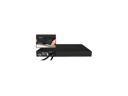 Tripp Lite Metered PDU with ATS, 15A, 8 Outlets (5-15R), 120V, 2 5-15P, 100 - 127 V Input, 2 12 ft. Cords, 1U Rack-Mount Power, TAA (PDUMH15AT)
