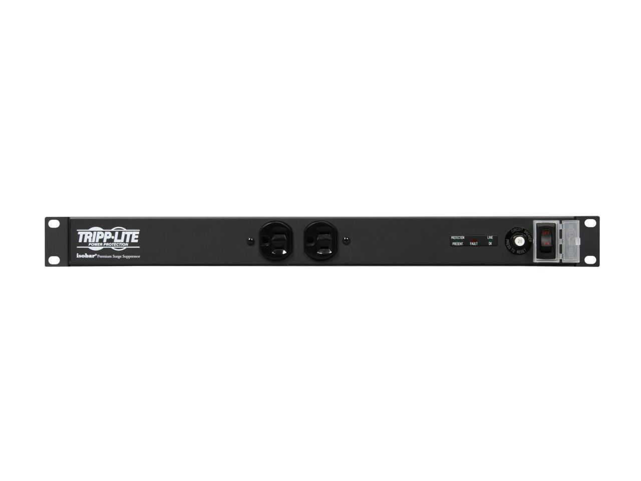 Tripp Lite IBAR12-20ULTRA 15 ft. Cord 12 Outlets 3840 Joules Rackmount Surge Suppressor