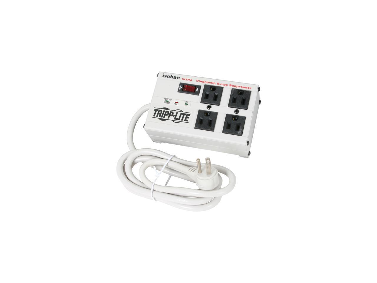 Tripp Lite IBAR4-6D 4 Outlets 3330 Joules 6' Cord Isobar Premium Surge Suppressor