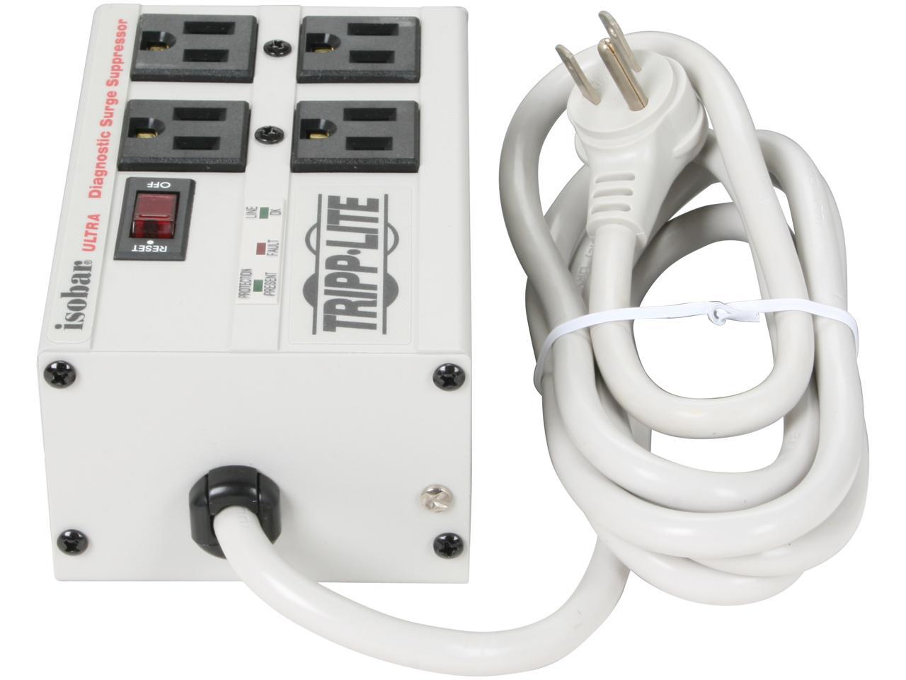 Tripp Lite IBAR4-6D 4 Outlets 3330 Joules 6' Cord Isobar Premium Surge Suppressor