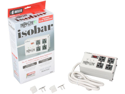 Tripp Lite IBAR4-6D 4 Outlets 3330 Joules 6' Cord Isobar Premium Surge Suppressor