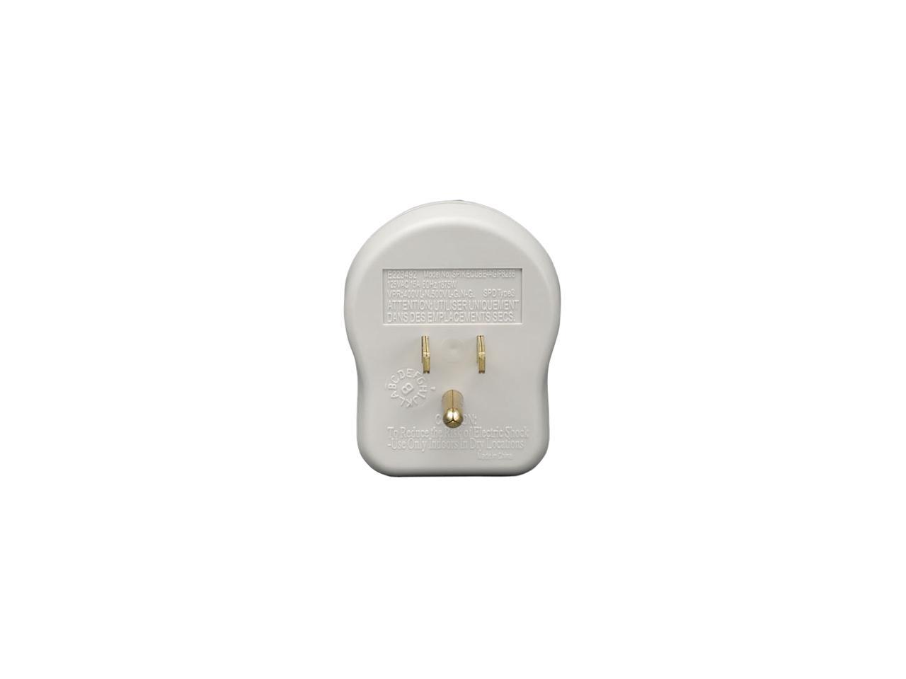 TRIPP LITE SPIKECUBE Wall Mount 1 Outlets 600 Joules Surge Suppressor