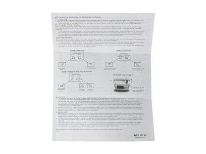 BELKIN F9H710-06 6.0 Feet 7 Outlets 1045 Joules SurgeMaster Home Series