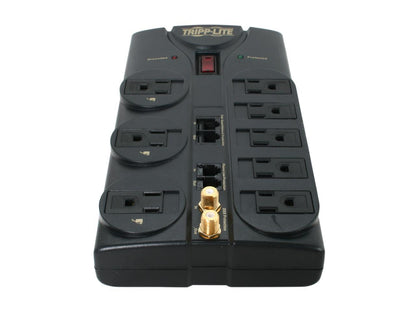 Tripp Lite TLP810NET 8 Outlets 3240 Joules 10' Cord with Tel/DSL/Coax Protect It! Surge Suppressor