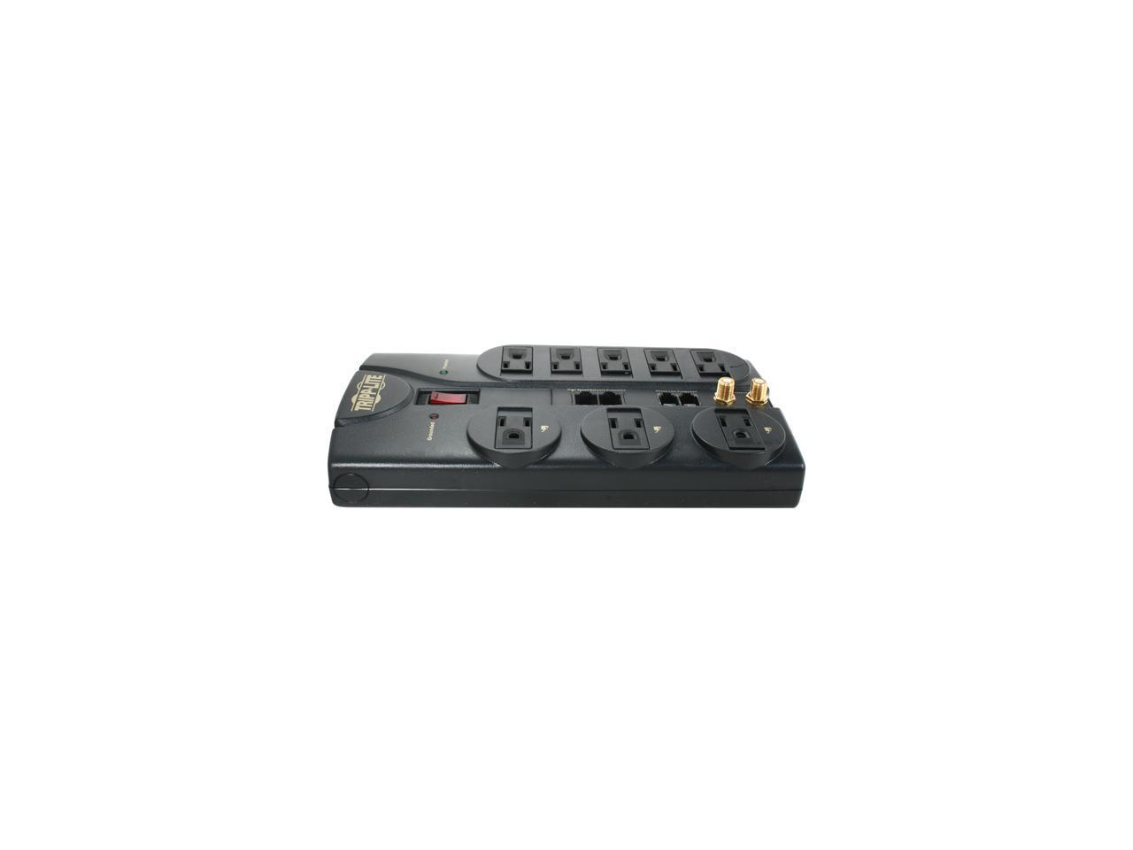 Tripp Lite TLP810NET 8 Outlets 3240 Joules 10' Cord with Tel/DSL/Coax Protect It! Surge Suppressor