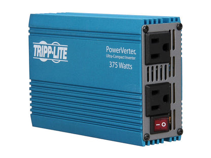 Tripp Lite 375 W Car Power Inverter with 2 Outlets, Auto Inverter, Ultra Compact (PV375)