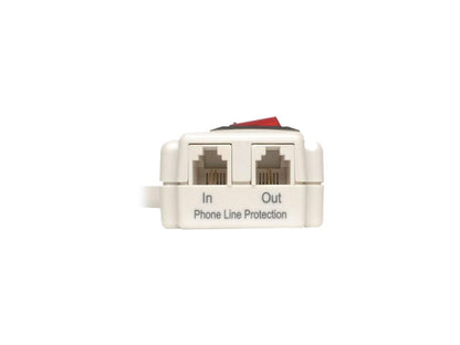 Tripp Lite TLP604TEL 6 Outlets 790 joules 4ft cord with Tel/DSL Protect It! Surge Suppressor