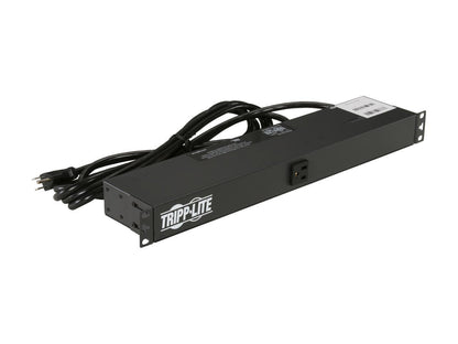 Tripp Lite Basic PDU, 15A, 13 Outlets (5-15R), 120 V, 5-15P Input, 15 ft. Cord, 1U Rack-Mount Power (PDU1215)