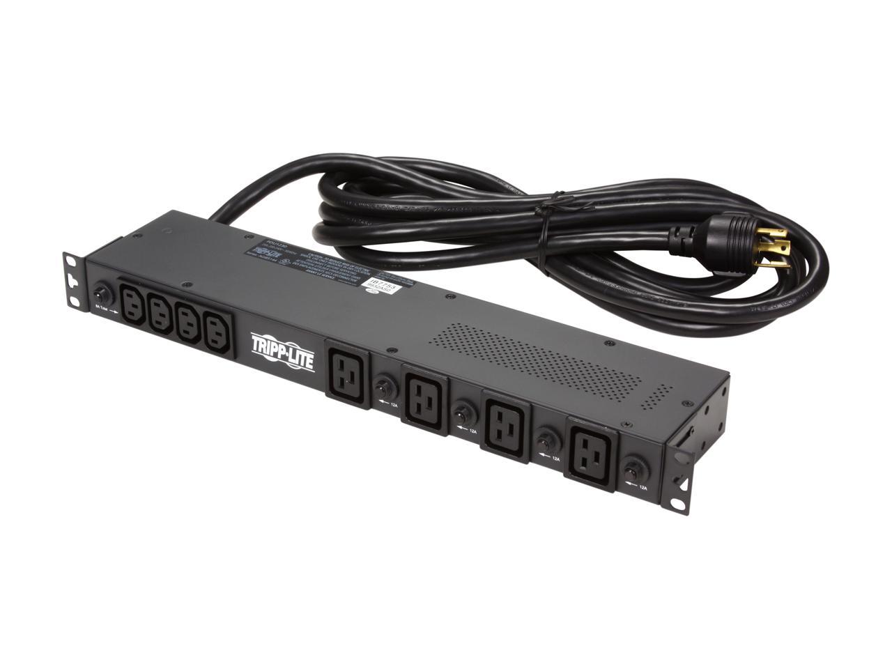 Tripp Lite PDU1230 Basic PDU, 30A, 20 Outlets (16 x C13 & 4 x C19), 200 / 208 / 240V, L6-30P Input, 15 Feet Cord, 1U Rack-Mount