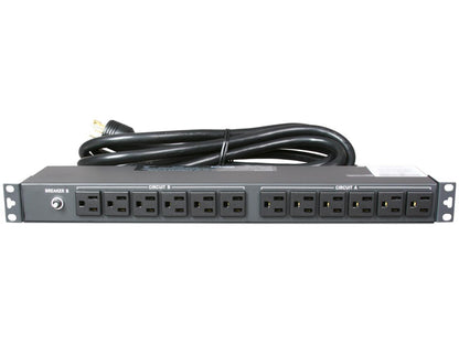 Tripp Lite Basic PDU, 30A, 24 Outlets (5-15R), 120 V, L5-30P Input, 15 ft. Cord, 1U Rack-Mount Power (PDU2430)