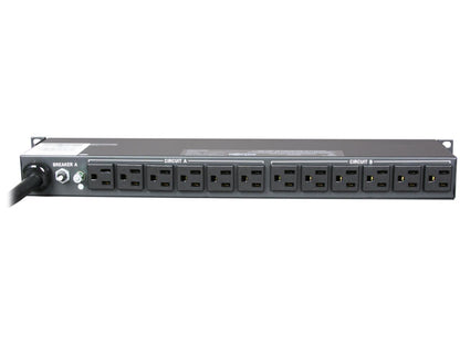 Tripp Lite Basic PDU, 30A, 24 Outlets (5-15R), 120 V, L5-30P Input, 15 ft. Cord, 1U Rack-Mount Power (PDU2430)