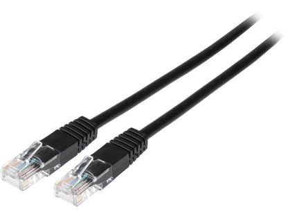 TRIPP LITE N002-007-BK 7 ft. Cat 5E Black Cat5e 350MHz Molded Patch Cable