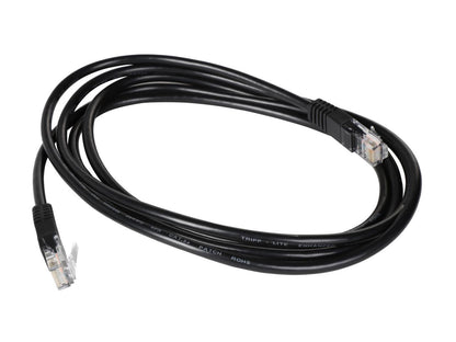 TRIPP LITE N002-007-BK 7 ft. Cat 5E Black Cat5e 350MHz Molded Patch Cable