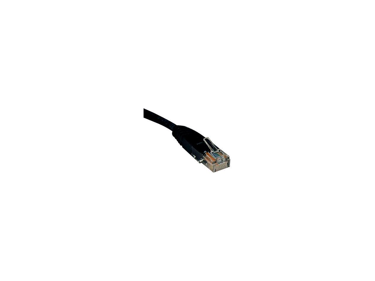 TRIPP LITE N002-014-BK 14 ft. Cat 5E Black 350MHz Molded Patch Cable (RJ45 M/M) - Black, 14-ft.