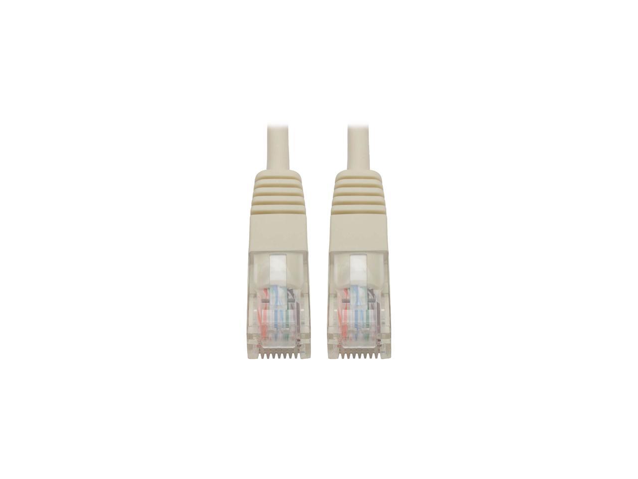 Tripp Lite Cat5e 350MHz Molded Patch Cable (RJ45 M/M) - White, 25-ft. (N002-025-WH)