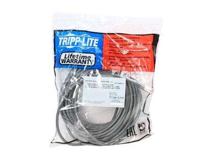 TRIPP LITE N125-050-GY 50 ft. Cat 6 Gray Cat6 Gigabit Molded Shielded Patch Cable