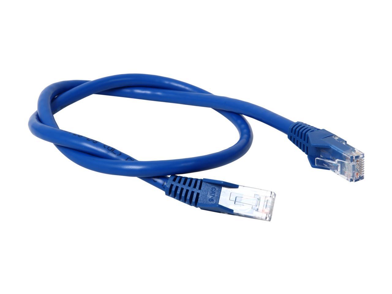 TRIPP LITE N201-002-BL 2 ft. Cat 6 Blue Gigabit Snagless Patch Cable