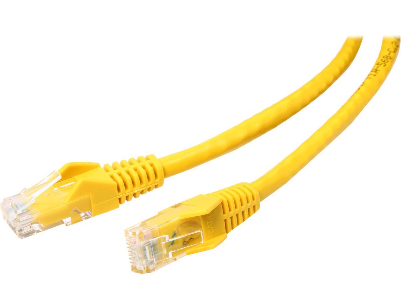 TRIPP LITE N201-010-YW 10 ft. Cat 6 Yellow Cat6 Gigabit Snagless Patch Cable