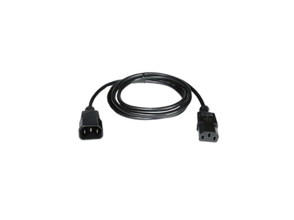 Tripp Lite Model P004-006 6 ft. AC Power Extension Cord, IEC-320-C14 to IEC-320-C13