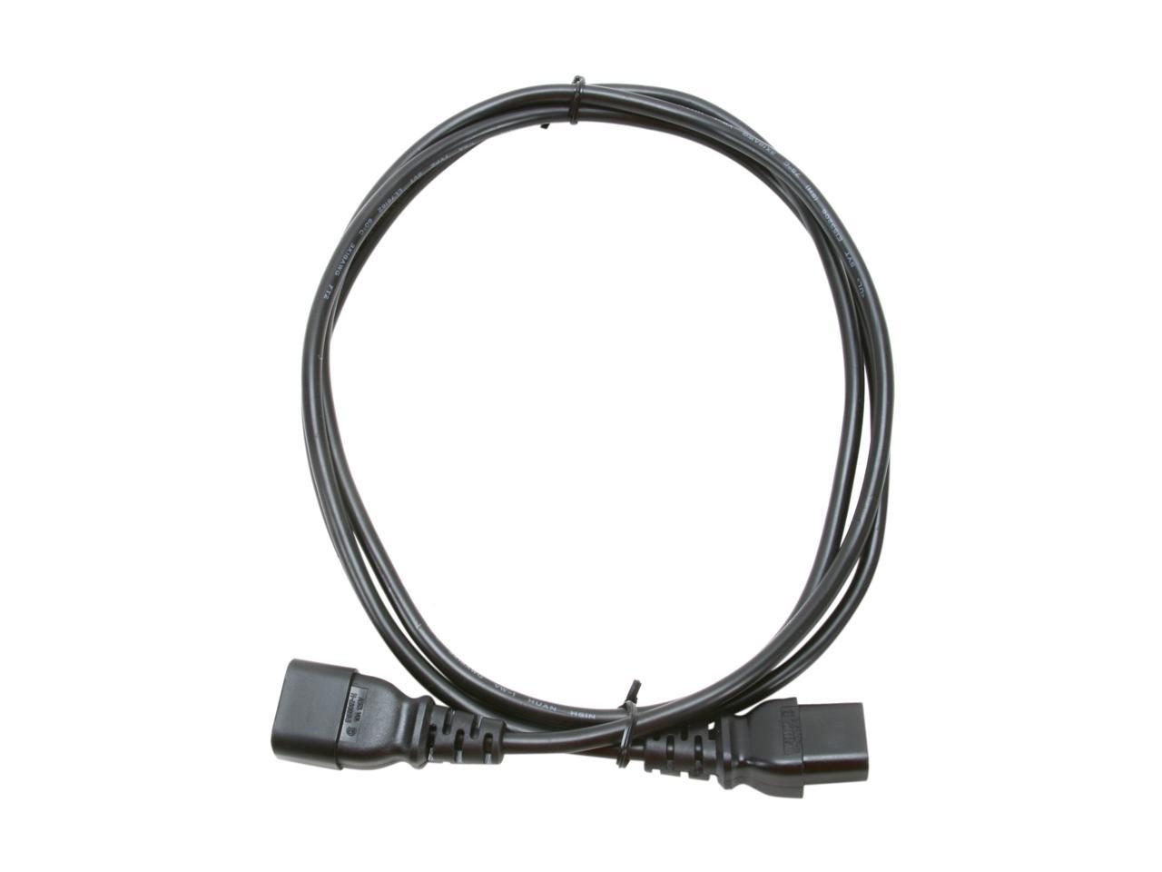 Tripp Lite Model P004-006 6 ft. AC Power Extension Cord, IEC-320-C14 to IEC-320-C13