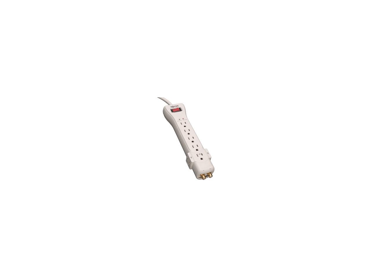 Tripp Lite SUPER7COAX 7 Outlets 2160 Joules 7' Cord with Coax Protect It! Surge Suppressor