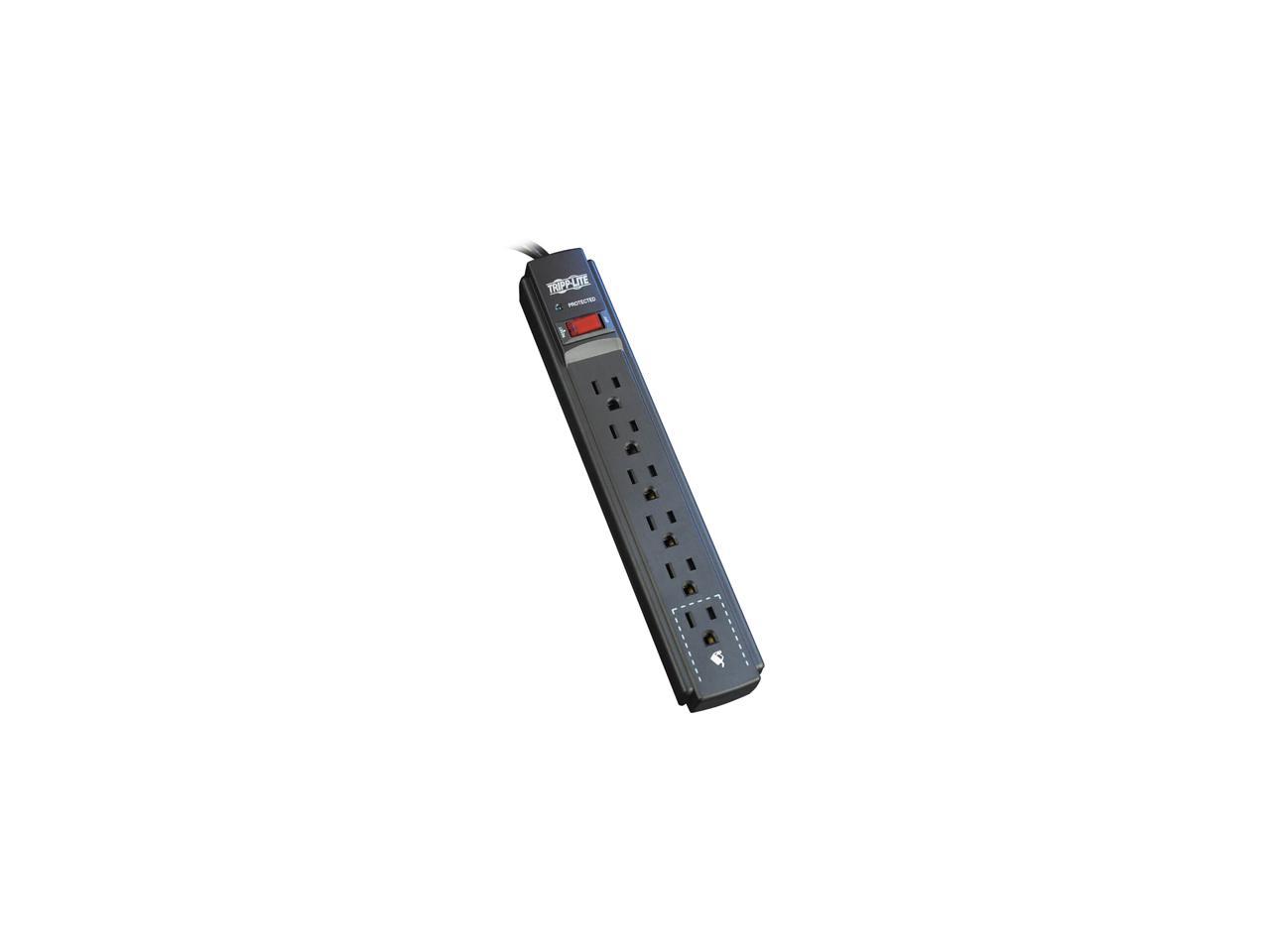 Tripp Lite TLP606B 6 Outlets 790 joules 6' Cord Black Protect It! Surge Suppressor