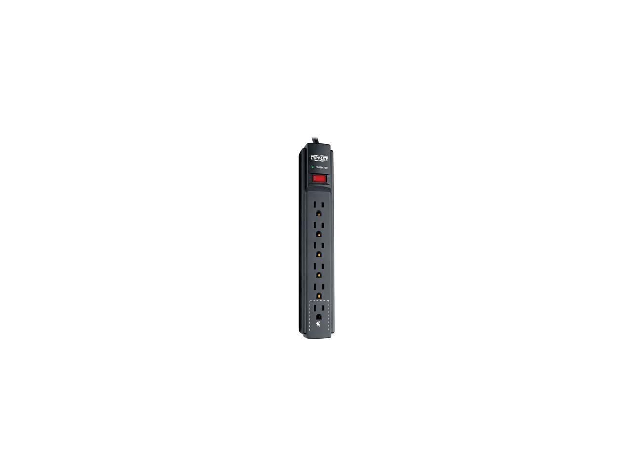 Tripp Lite TLP606B 6 Outlets 790 joules 6' Cord Black Protect It! Surge Suppressor