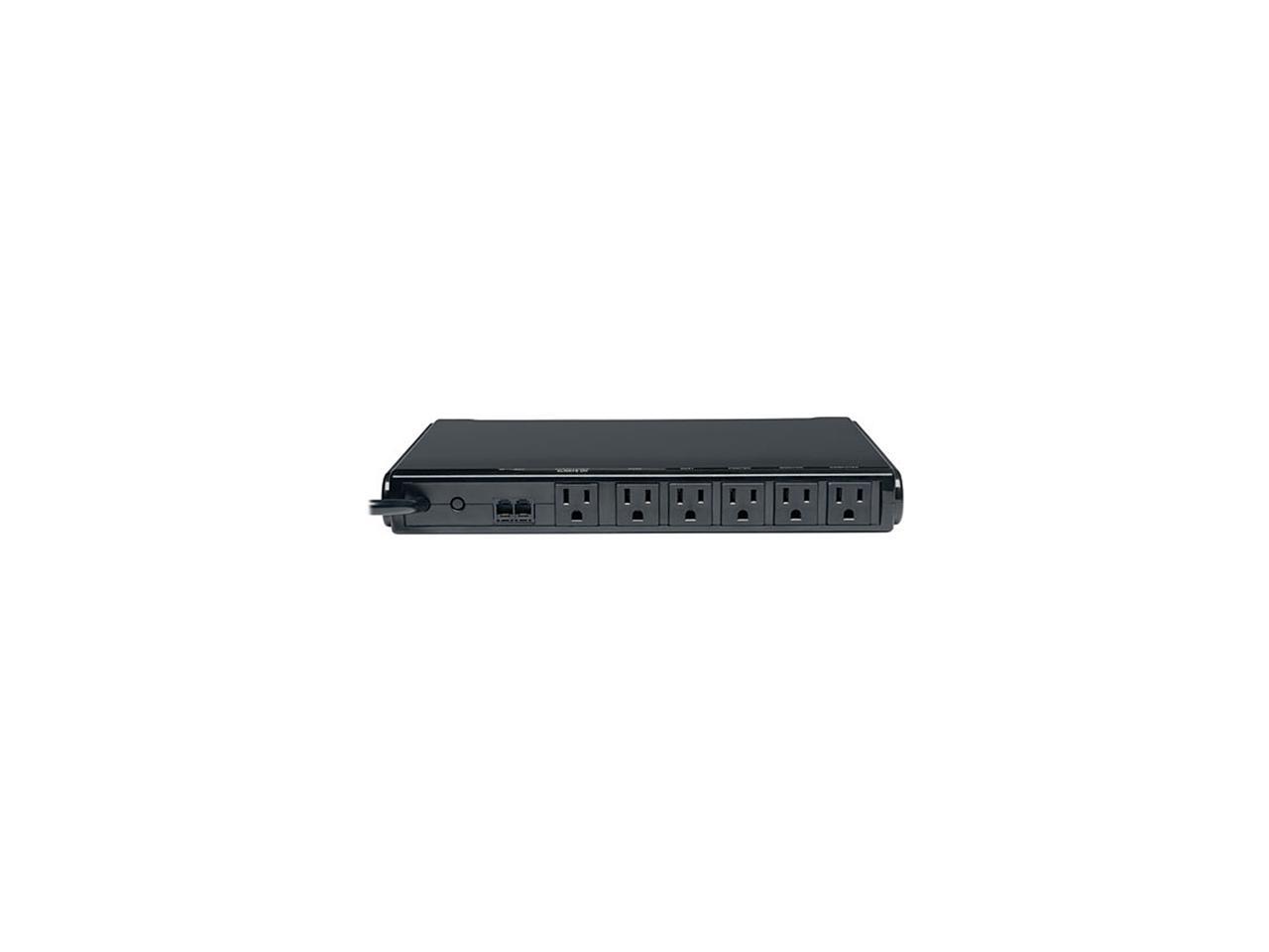 Tripp Lite MT-6PLUS Isobar 6-Outlet Under-Monitor Surge Protector, 8-ft. Cord, 3150 Joules, 2-USB Charging Ports
