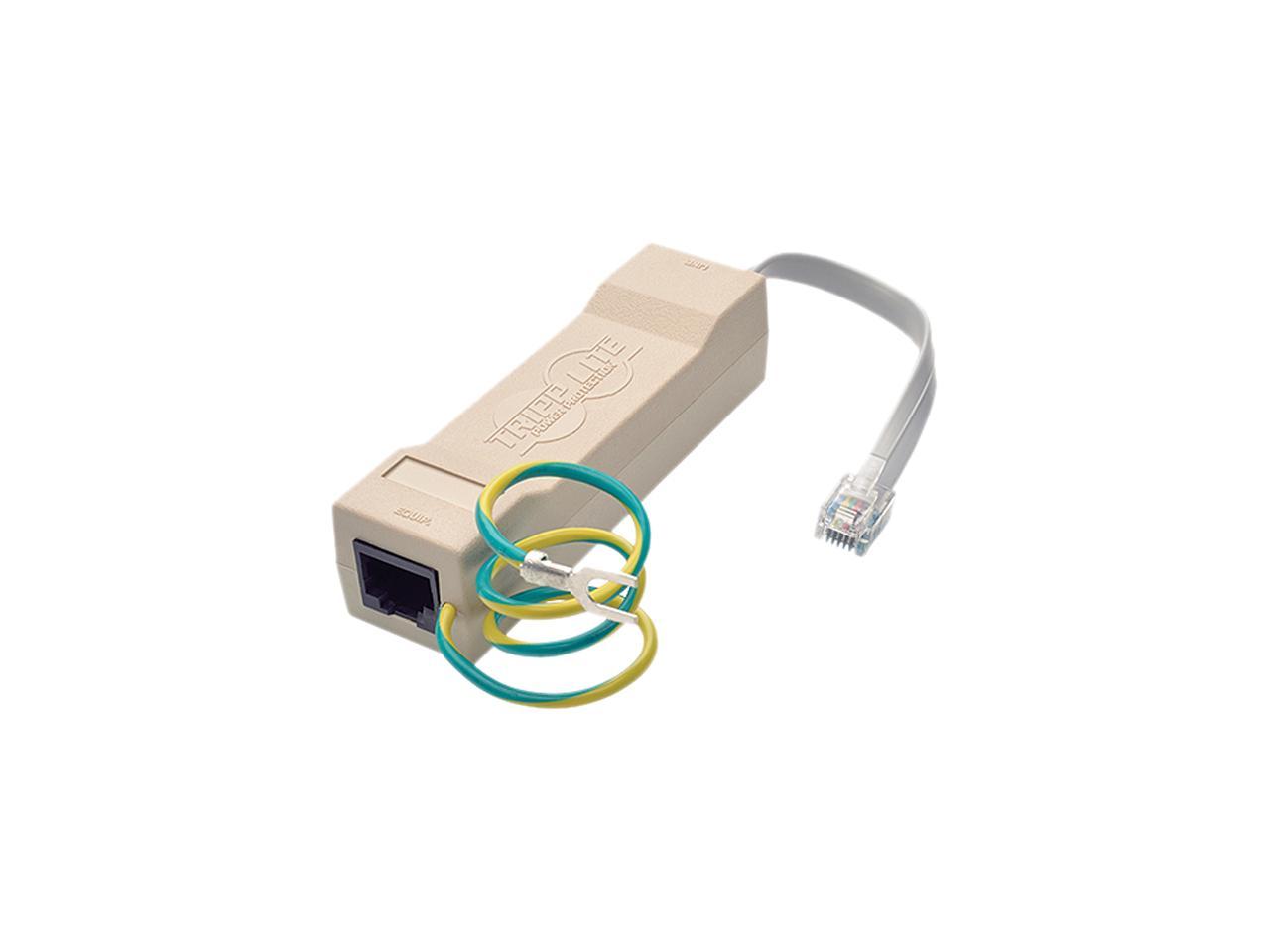 Tripp Lite DTEL2 2-Line RJ11/RJ45 Network Surge Suppressor for Network/Phone Lines