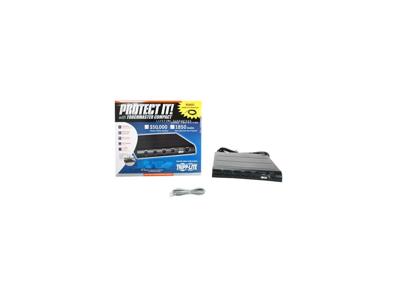 Tripp Lite TMC-6 6ft. Cord 6 Outlets 1440 Joules Protect It! Surge Suppressor