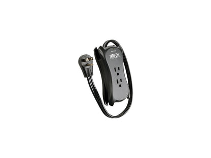 Tripp Lite TRAVELER3USB Protect It! 3-Outlet Travel-Size Surge Protector, 18-in. Cord, 1050 Joules, 2-USB Charging Ports