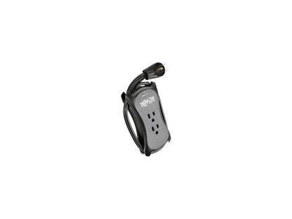 Tripp Lite TRAVELER3USB Protect It! 3-Outlet Travel-Size Surge Protector, 18-in. Cord, 1050 Joules, 2-USB Charging Ports