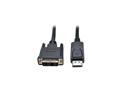 Tripp Lite DisplayPort to DVI Cable Adapter, DP with Latches, DP to DVI-D Single Link (M/M), DP2DVI, 6 ft.(P581-006)