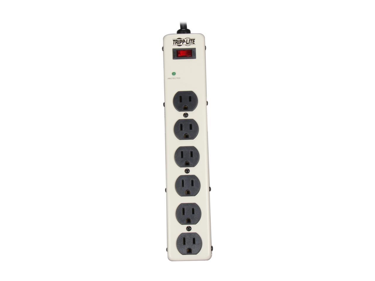 TRIPP LITE PM6SN1 6 ft. 6 Outlets 900 Joules Commercial-Grade Surge Suppressor