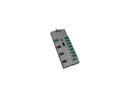 TRIPP LITE TLP1210SATG 10 ft. 12 Outlets 3600 Joules ECO-SURGE Home/Business Theater Surge Suppressor