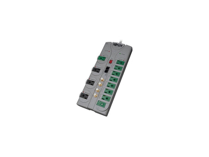 TRIPP LITE TLP1210SATG 10 ft. 12 Outlets 3600 Joules ECO-SURGE Home/Business Theater Surge Suppressor
