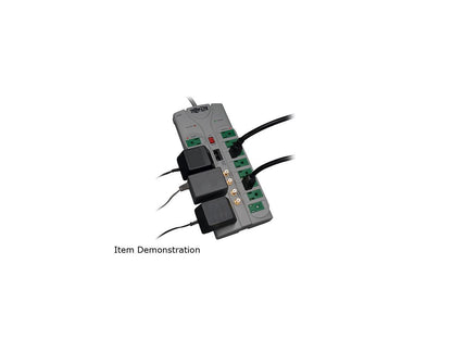 TRIPP LITE TLP1210SATG 10 ft. 12 Outlets 3600 Joules ECO-SURGE Home/Business Theater Surge Suppressor