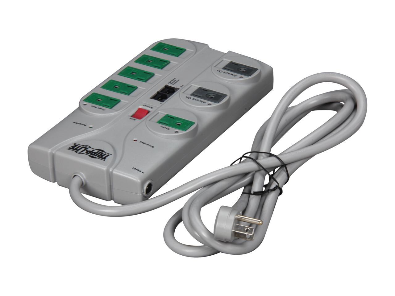 TRIPP LITE TLP808NETG 8 ft. 8 Outlets 2160 joules ECO-SURGE Energy-Saving Surge Suppressor