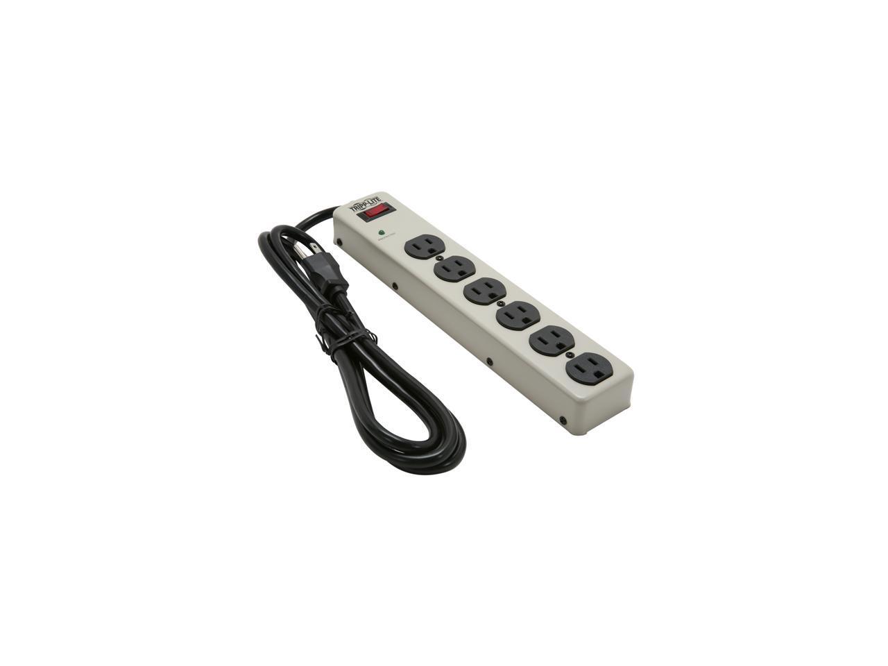 TRIPP LITE PM6NS 6 ft. 6 Outlets 900 joules Commercial-Grade Surge Suppressor with illuminated On/Off Switch