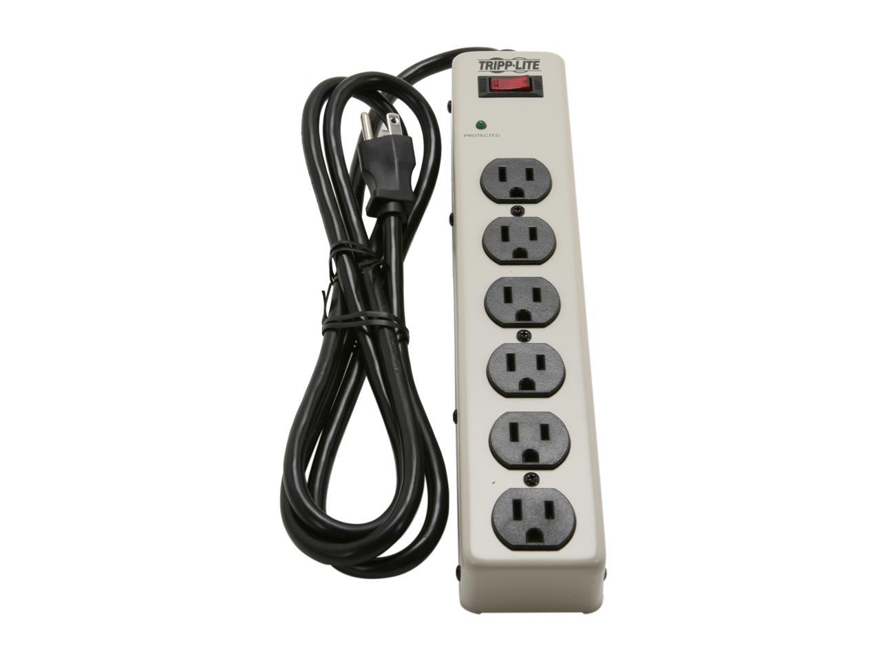 TRIPP LITE PM6NS 6 ft. 6 Outlets 900 joules Commercial-Grade Surge Suppressor with illuminated On/Off Switch
