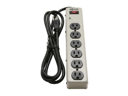 TRIPP LITE PM6NS 6 ft. 6 Outlets 900 joules Commercial-Grade Surge Suppressor with illuminated On/Off Switch