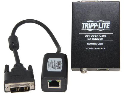 Tripp Lite DVI Over Cat5/Cat6 Extender, Extended Range Video Transmitter & Receiver, 1920x1080 at 60Hz, TAA (B140-101X)