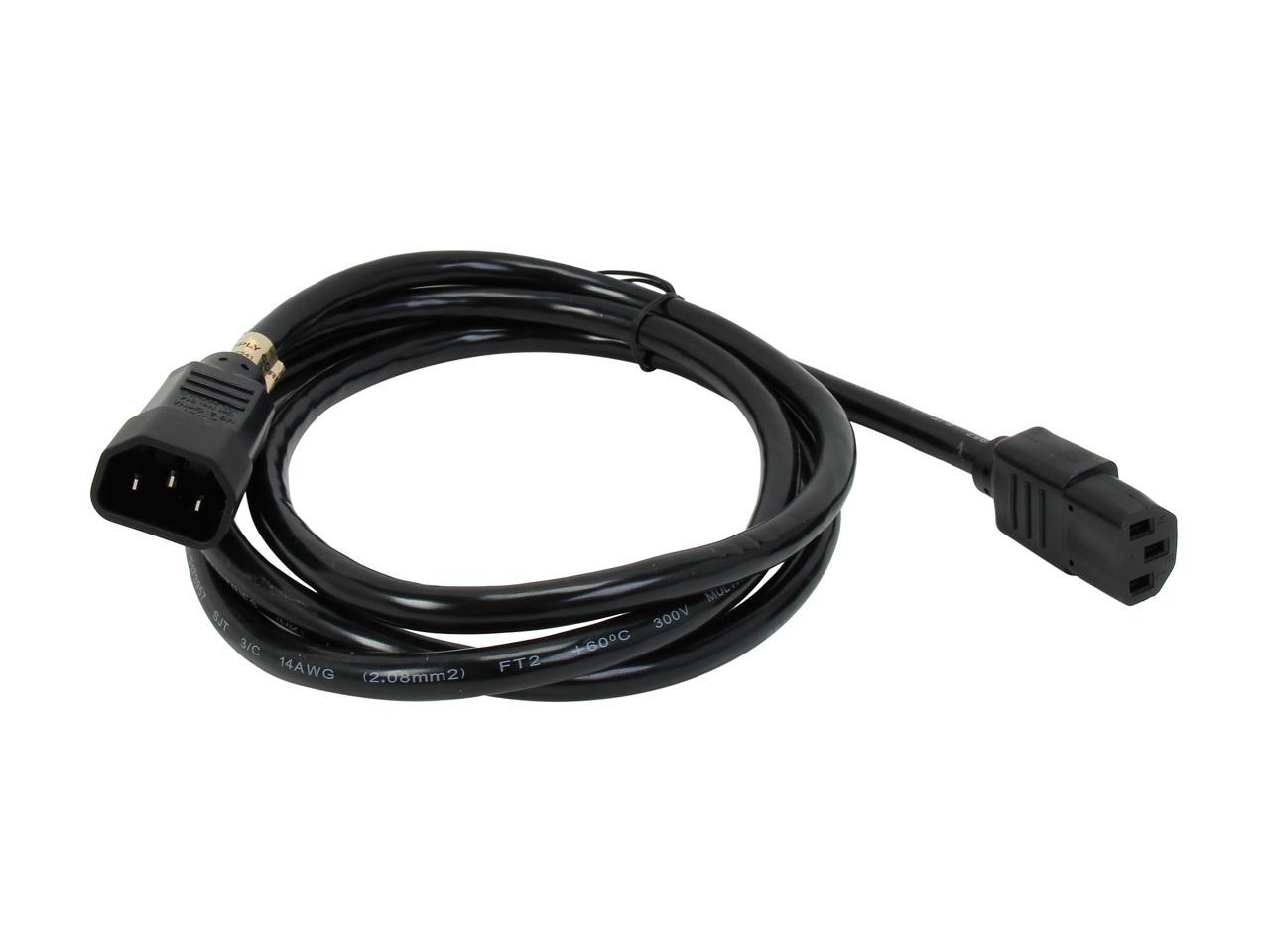 Tripp Lite Model P005-006 6 ft. Heavy-Duty 14AWG Power cord (IEC-320-C13 to IEC-320-C14)