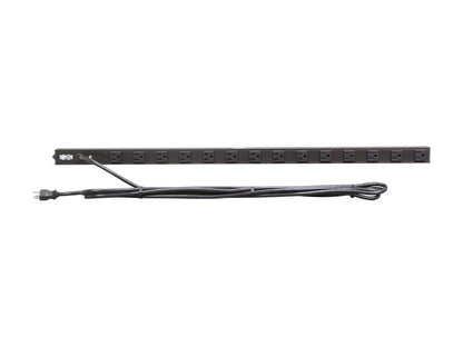 Tripp Lite PDUV15 Basic 0U 120V 15A 15.0 Feet Single-Phase PDU NEMA 5-15R Outlets, NEMA 5-15P Input Plug