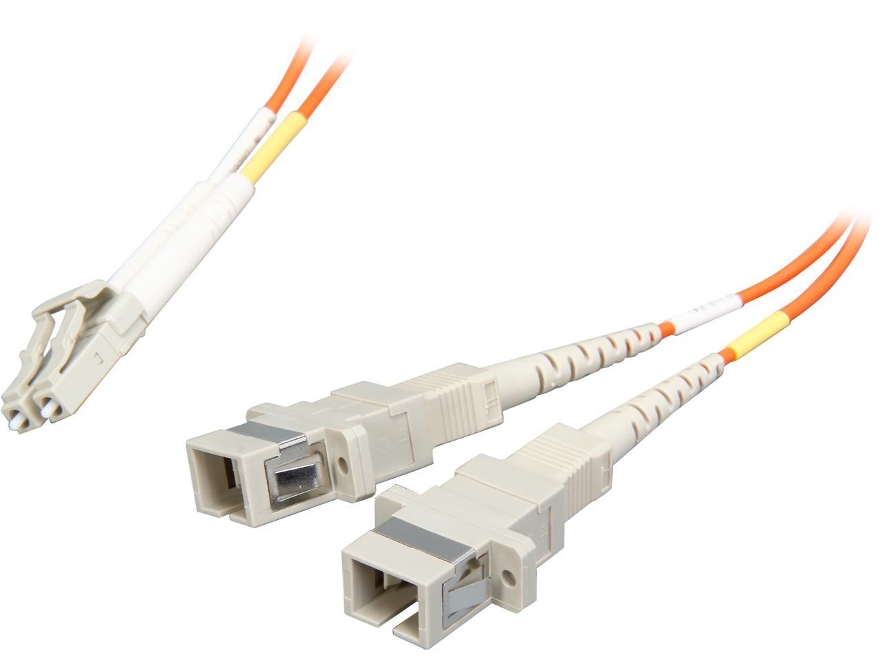 Tripp Lite N458-001-62 1 ft. 0.3M (1-ft.) Duplex MMF 62.5/125 Adapter (LC-Male/SC-Female) Male to Female