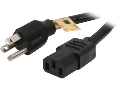 Tripp Lite Model P007-006 6 ft. IEC-320-C13 to NEMA 5-15P Heavy-Duty 14AWG Power Cable
