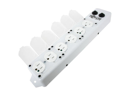 Tripp Lite Medical-Grade Power Strip; 6 15A Hospital-Grade Outlets, Safety Covers, 15 ft. Cord, For Patient-Care Vicinity – UL 1363A (PS-615-HG-OEM)