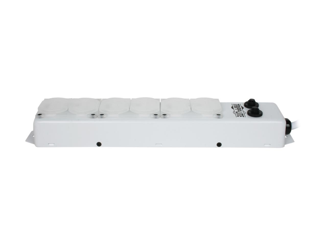 Tripp Lite Medical-Grade Power Strip; 6 15A Hospital-Grade Outlets, Safety Covers, 15 ft. Cord, For Patient-Care Vicinity – UL 1363A (PS-615-HG-OEM)