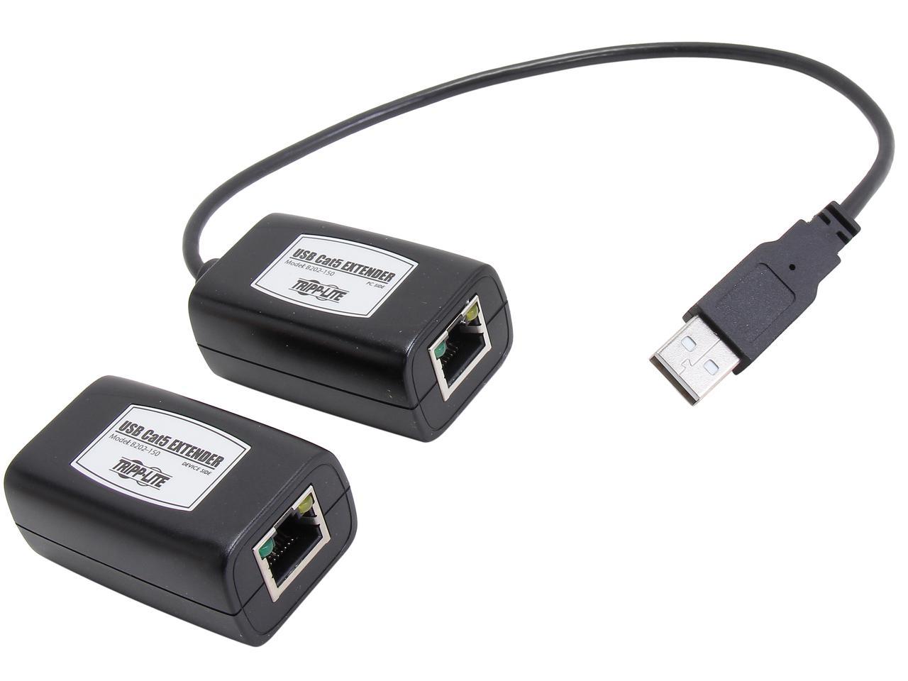 Tripp Lite B202-150 USB over Cat5 Transmitter Receiver Extender Kit, USB 1.1 Extension